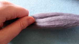 How to needle felt long animal fur (1)