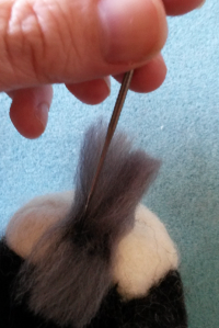 How to needle felt long animal fur (13)