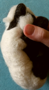 How to needle felt long animal fur (2)